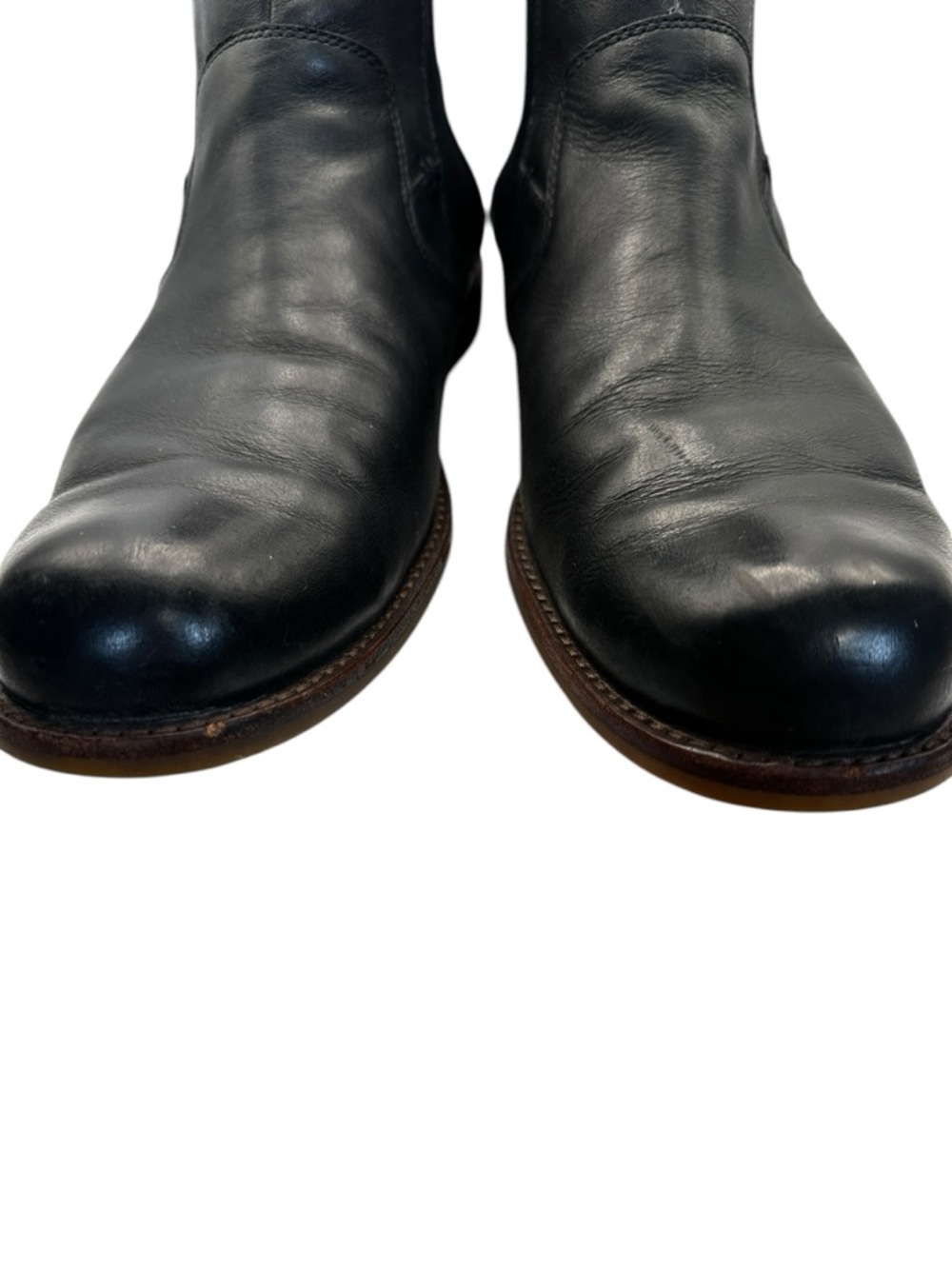 UGG Stevenson Chelsea Boots Mens 11.5 Black Leather Slip On Ankle Dress Casual - Picture 9 of 10
